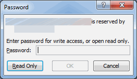 password protect excel but allow read only
